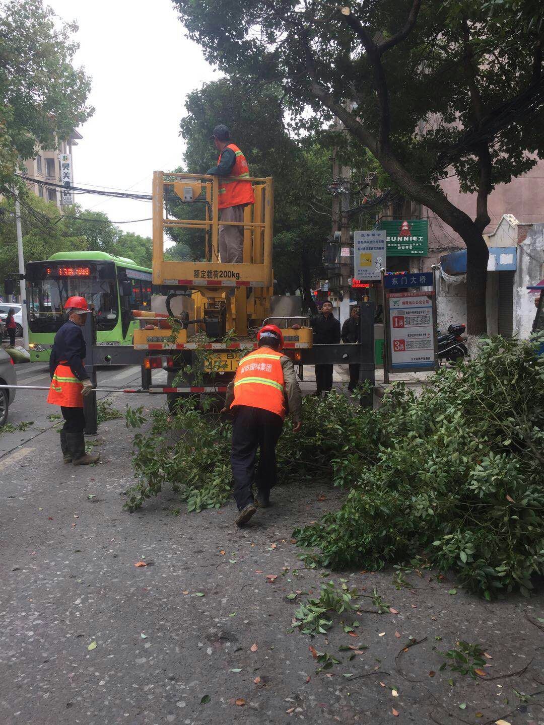 近日，我公司根據(jù)南陵縣市政園林所通知，組織安排人員車輛協(xié)助市政園林所路燈科修剪陵陽路兩側(cè)遮擋路燈照明的樹枝。此項工作持續(xù)了三天，消除了因路燈光照不足帶來的夜間通行安全隱患問題，受到沿線居民一致好評。
